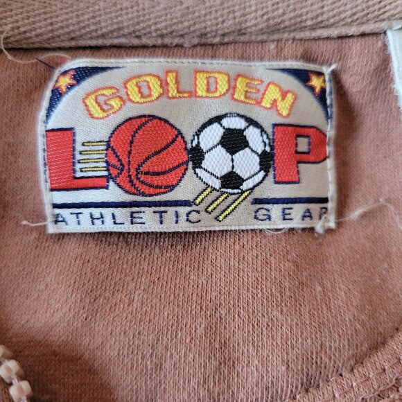 Golden Loop Zip Sweater Jacket, Men’s L, Vintage College Athletic Zip Up, EUC - Picture 4 of 7